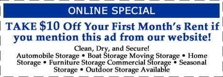 Self Storage Specials for Johnson Creek Storage Facility Wisconsin